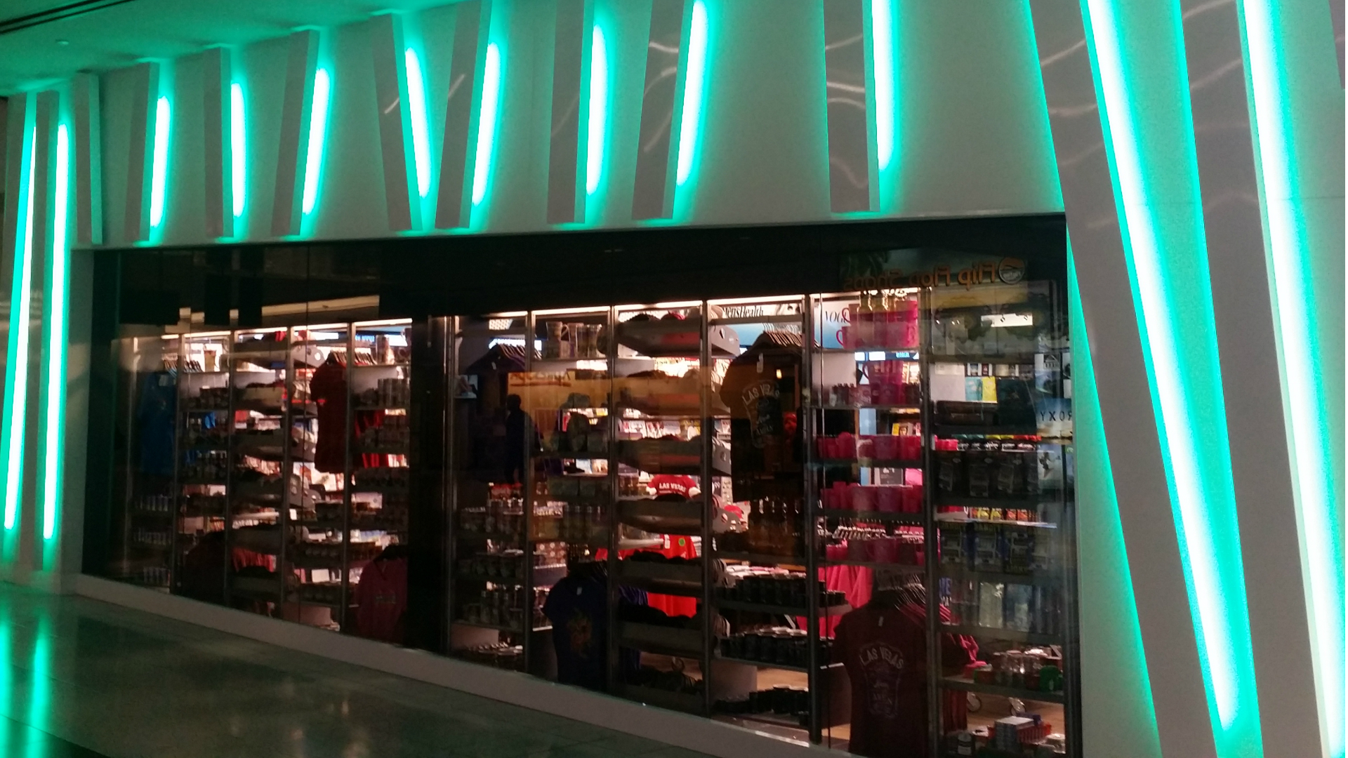 Teal Storefront LED Retail Lighting
