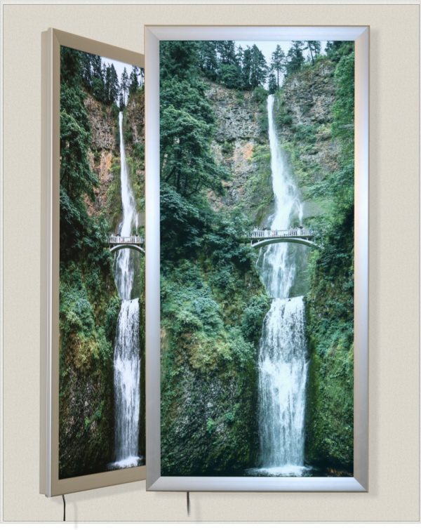 images of layered waterfalls
